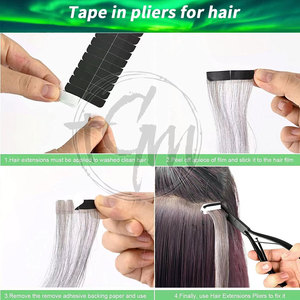 Kit d'outils de pose d'extensions capillaires de qualité supérieure : pinces, aiguilles de tirage, outils à boucles, clips et perles pour application professionnelle en salon - Product Image 5