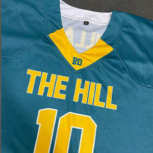 เสื้อฟุตบอลอเมริกันแบบซับลิเมชั่น The Hill แขนสั้น ผ้าตาข่าย ชุดกีฬา ทรงปกติ สำหรับฝึกซ้อม - Product Image 3