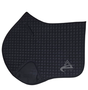 Tapis de selle pour cheval en coton de qualité supérieure, doublure en maille, personnalisable avec logo, disponible en plusieurs couleurs, pour l'équitation - Product Image 1
