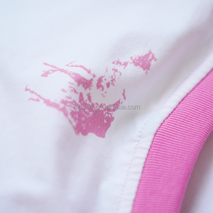Camisetas de Mujer Vintage Blancas de Felpa con Botones y Encaje, Casuales, de Manga Corta, Estampadas y Holgadas - Product Image 4