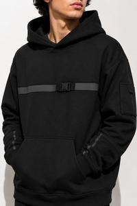 Sweat-shirt à capuche noir pour homme, coupe ample, en molleton français, avec poche, respirant, écologique, décontracté, pour l'hiver, en Spandex/Coton - Product Image 5