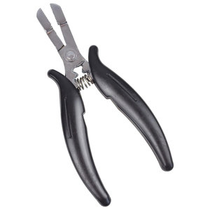 Pince à cheveux en forme de D en fil noir de qualité supérieure pour une application et un entretien sans couture des micro-nano anneaux - Product Image 1