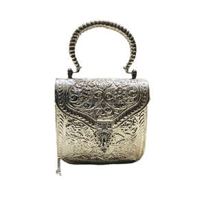 Handmade Luxury Metal <b>Clutch</b> <b>Bag</b> for Women Silver Brass Fashion Dress Style <b>Bridesmaid</b> Gift for Royal Weddings - Product Image 6