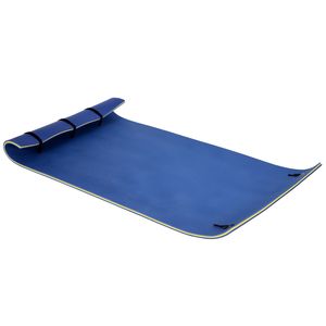 Estera de agua flotante azul grande de 3 capas de 10 'X 5', espuma duradera para nadar, actividades en lagos y océanos, seguridad en la natación y flotadores - Product Image 1
