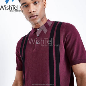 Venta al por mayor de los hombres de moda Casual de manga corta para Polo Top africano impreso cuello Casual camiseta - Product Image 4
