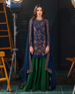 Robe Salwar Kameez pour femmes pakistanaises par WS International, coupe décontractée, idéale pour les fêtes, les mariages, la plage, séchage rapide, sans plis - Product Image 6