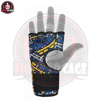 Bandages de poignet rembourrés en gel de qualité supérieure avec sangle Velcro réglable pour la boxe, le MMA, le Muay Thai et le kickboxing - Absorption des chocs, soutien du poignet