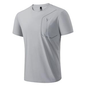 Camiseta Deportiva de Verano para Hombre, Modelo 2026, Manga Regular, Color Negro Sólido, 180g, Transpirable, Ecológica, para Gimnasio - Product Image 3