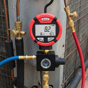 Manomètre numérique portable professionnel à simple collecteur pour test de réfrigérant haute pression (-14,5~800 psi) pour réfrigérant R-88 destiné aux systèmes CVC - Product Image 3
