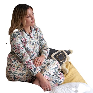 ชุดนอนกิโมโนผ้าคอตตอนแท้พิมพ์ลายดอกไม้สำหรับผู้หญิงใส่ในฤดูร้อนชุดนอนแบบสายเดี่ยวนุ่มสำหรับเพื่อนเจ้าสาวฤดูใบไม้ผลิ - Product Image 1