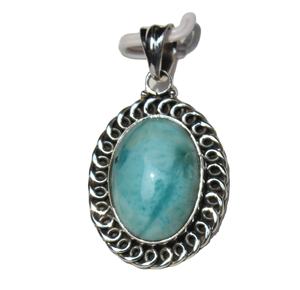 Colgante de plata de ley 925 con forma ovalada para hombre y mujer, colgante con Piedras Naturales curativas - Product Image 5