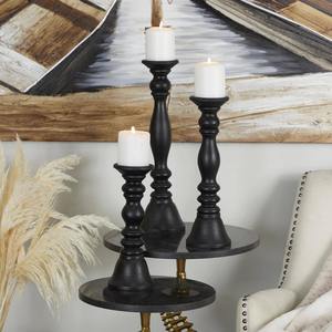 Proveedor Mayorista de Portavelas de Madera Tallados a Mano, Juego de 3 Portavelas de Madera de Mango en Oferta a Precio Económico - Product Image 6