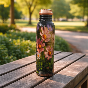 Botella de Cobre HD Decorativa y Estética para Almacenamiento en la Cocina, a Prueba de Fugas, para Uso en Hoteles, Transparente, con Estampado Floral, de Gran Capacidad para Alimentos - Product Image 6