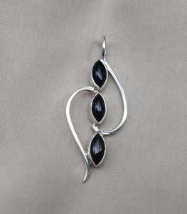 Colgante de ónix negro, joyería de plata de ley 925 para mujer, collar de piedras preciosas naturales, regalo minimalista elegante - Product Image 6