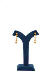 Gold Plated <b>Pearl</b> <b>And</b> Gold Beads <b>Necklace</b> Set With Matching <b>Earrings</b> Elegant Traditional Jewelry For Women - Product Image 2