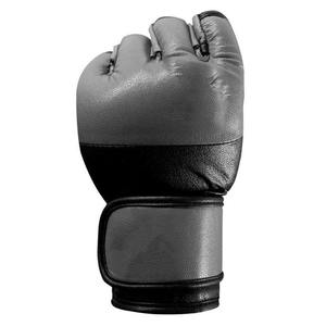 Guantes de entrenamiento de cuero sin dedos con cierre de velcro en la muñeca para artes marciales unisex - Product Image 2