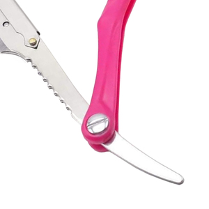 Navaja de Afeitar de Hoja Recta con Mango Rosa de Calidad Premium, Bajo MOQ, Cuchilla Única, Cuchillo Plegable Duradero, Herramienta de Afeitado Manual con Logotipo Personalizado, OEM - Product Image 4