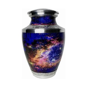 Urna Conmemorativa de Metal Azul Moderna de Primera Calidad, Personalizada, al por Mayor, para Cenizas Humanas de Hombre o Mujer Adulto - Product Image 1