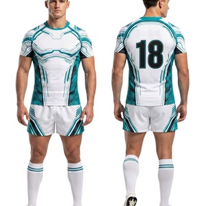 Uniformes de Rugby con Diseño de Fragmentos de Hielo Flexibles, Uniformes de Rugby Personalizados para Equipos, Tejido de Microfibra Transpirable de Secado Rápido - Product Image 3