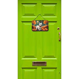 Nuevo Multicolor Westie Fall pared puerta colgante impresiones aluminio Metal cocina pared Bar baño placa decoración del hogar 8HX12W - Product Image 2