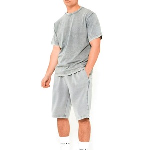 Pantalones Cortos Bermuda de Algodón de Color Liso para Hombre, Cintura Elástica, Tiro Medio, Casuales, Transpirables, con Cordón y Bolsillos, Diseño 2026 - Product Image 1