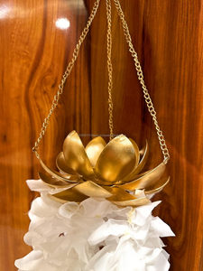 สินค้ามาใหม่ดอกบัวเหล็กลายดอกกุหลาบดอกมะลิฮานดี้ของตกแต่งงานปาร์ตี้พวงมาลัยห้อยประดับงานแต่งงานอินเดียอุปกรณ์แขวน - Product Image 4