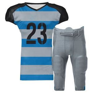 Unisex Sublimated American Football Jersey Short Sleeve Green Plant Pattern 50% Moisture Wicking Breathable Customizable All - Product Image 1