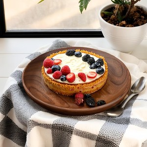 Platos de Madera Personalizados para Servir, Bandeja de Madera Natural Duradera, No Tóxica y Segura para Alimentos, para Pan y Frutas, para el Hogar y la Cocina - Product Image 4