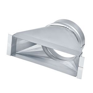 Guarnizione per Condotto Zincata 3-1/4 X 10 X 6 Pollici per Sistemi HVAC, Strumento di Transizione per Ventilazione Centrale e Griglia a Pavimento - Product Image 6