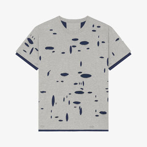 Distressed Oversized Blank 100% Cotton <b>Canvas</b> Breathable Regular Fit Vintage T-shirts for Men - Product Image 6