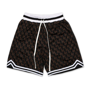 Pantalones Deportivos Casuales para Hombre, Estilo Urbano, de Cintura Alta, con Cordón, Estampado Geométrico Vintage, de Secado Rápido, con Bolsillos, 100% Poliéster Satinado - Product Image 3