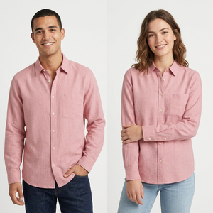 Chemise habillée décontractée à manches longues en mélange de coton Pro Felt, personnalisable, pour tenue formelle et de bureau, boutonnée, vente en gros OEM ODM - Product Image 5