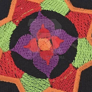 Patchs brodés thermocollants personnalisés en tissu sergé 3D avec formes de fleurs, de cœurs et de rectangles pour vêtements - Product Image 4