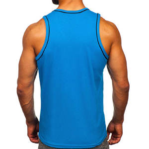 Oem Custom logo High Quality 230gsm <b>Men's</b> Streetwear Breathable Oversized Blank Running Gym Sports <b>Cropped</b> <b>Men's</b> Vest tank <b>Top</b> - Product Image 6