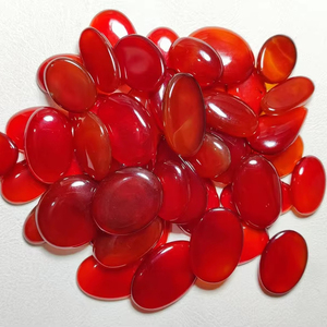 Wholesale Natural Red Onyx Gemstone High Quality Polished Cabochon Loose Stone for Rings & Pendants Jewelry Supply - Product Image 2
