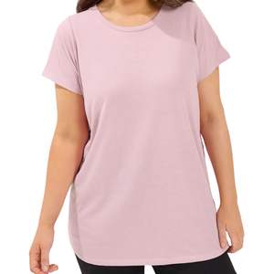 เดรสผ้าฝ้ายเรียบง่ายสำหรับผู้หญิง ชุดลำลองหลวมๆ แขนสั้นสำหรับฤดูร้อน เดรสสั้น ขายส่ง รับผลิตแบบ OEM พร้อมสกรีนโลโก้ตามสั่ง - Product Image 2