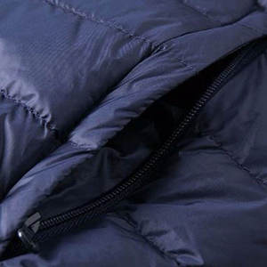 Veste matelassée bleu marine pour homme, col montant, fermeture éclair, manches longues, manteau d'hiver léger - Product Image 3