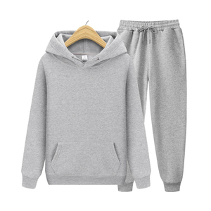 Chándal de Felpa 100% Algodón de Alta Calidad Personalizado para Hombre, Nuevo Chándal Informal de Dos Piezas de Color Sólido para Hombre - Product Image 6