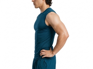 Débardeur de sport sans manches pour homme, extensible, séchage rapide, respirant, pour fitness et entraînement, vente en gros - Product Image 3