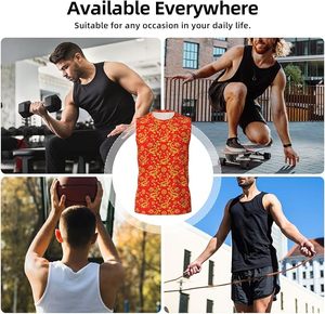 CHANGA IMPEX Débardeur Homme Personnalisé Col Rond en Coton Tricoté Doux Respirant Sans Manches pour Gym, Fitness, Entraînement, Course à Pied et Athlétisme - Product Image 5