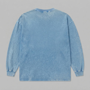 Camiseta Oversize Premium para Mujer, de Algodón Suave, con Bordado Desgastado, Cuello Redondo, Estilo Urbano - Product Image 2