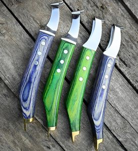 Cuchillo de Herrador Premium con Extremo de Latón, Herramienta Profesional para Recortar Pezuñas para Caballos, Vacas y Ganado, Acero Inoxidable - Product Image 4