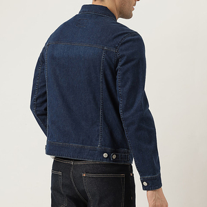 Exported Quality Customized Design Slim Long Sleeve <b>Jean</b> Jacket Mens Classic Style Vintage Denim Jacket For Men From Pakistan - Product Image 4