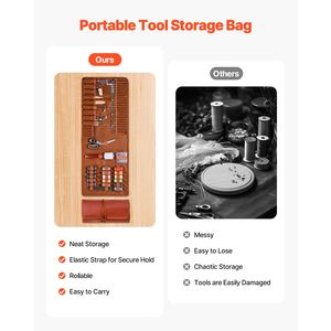 Portable 92 PCS <b>Leather</b> Working <b>Tools</b> Kit with Storage Bag Includes Engraving Punching Sewing Stamping <b>Tools</b> for Craft San - Product Image 6