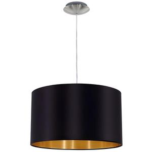 Premium Modern Pendant Lamp Black Dome with Gold Interior Ceiling Hanging <b>Light</b> <b>Fixture</b> for Living <b>Room</b> and <b>Dining</b> Decor - Product Image 2