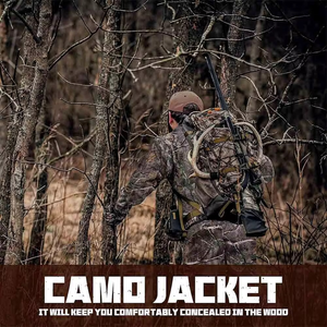 Veste de chasse imperméable et coupe-vent à manches longues personnalisée, doublure en polyester, imprimé unisexe, veste d'hiver pour l'extérieur, haute sécurité - Product Image 6
