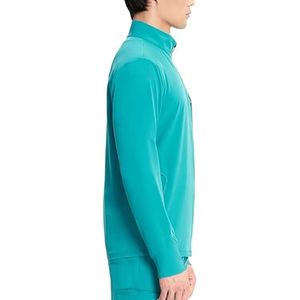 Chaquetas de Uniforme Médico para Hombre, Manga Larga, Tallas Grandes, Color Azul Farmacia, Cuello Alto, para Personal Médico - Product Image 4