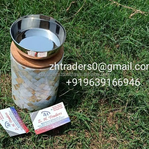 Ensemble de brûleurs à bakhoor artisanaux haut de gamme avec supports numérotés, en matériau Mop, pour encens indien au bois de santal, usage religieux, écologique - Product Image 1