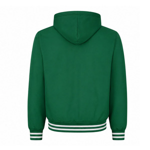 Custom Hooded Varsity <b>Jacket</b> Men Wholesale Baseball <b>Jacket</b> OEM Streetwear Men's Hooded Varsity Bomber <b>Jacket</b> - Product Image 6