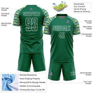 Conjunto de Uniformes de Fútbol Personalizados al por Mayor |   Uniforme de Fútbol Sublimado para Equipo |   Fabricante de Ropa Deportiva OEM ODM - Product Image 3